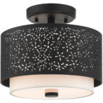 46267-04 2 Light Black Semi Flush-Lighting LumensSemi Flush