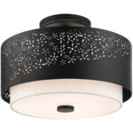 46268-04 3 Light Black Semi Flush-Lighting LumensSemi Flush