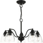 46335-04 5 Light Black Chandelier-Lighting LumensChandeliers