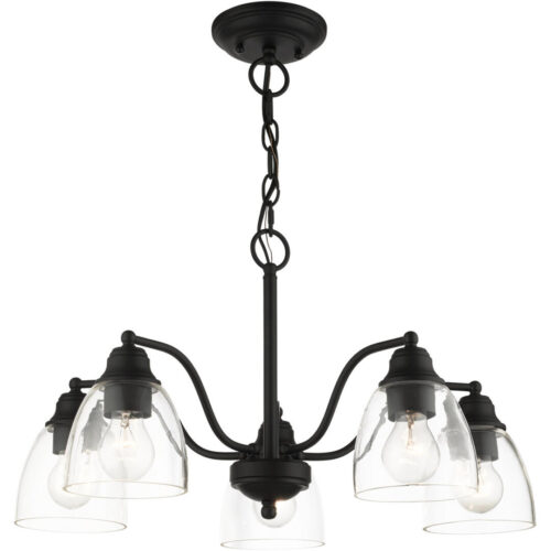 46335-04 5 Light Black Chandelier-Lighting LumensChandeliers