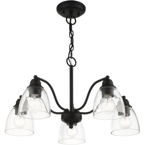 46335-04 5 Light Black Chandelier-Lighting LumensChandeliers