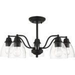 46335-04 5 Light Black Chandelier-Lighting LumensChandeliers