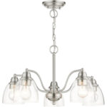 46335-91 5 Light Brushed Nickel Chandelier-Lighting LumensChandeliers