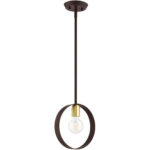 46411-07 1 Light Bronze Pendant-Lighting LumensPendant Lights