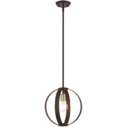 46413-07 1 Light Bronze Pendant-Lighting LumensPendant Lights