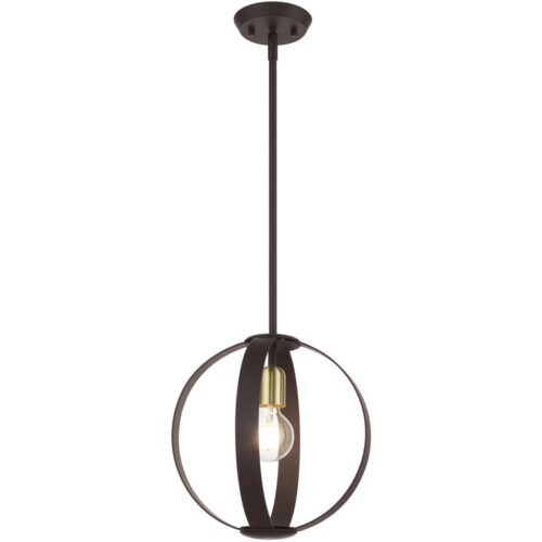 46413-07 1 Light Bronze Pendant-Lighting LumensPendant Lights