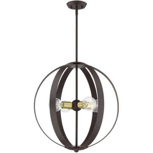 46415-07 4 Light Bronze Chandelier-Lighting LumensChandeliers