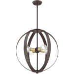 46415-07 4 Light Bronze Chandelier-Lighting LumensChandeliers