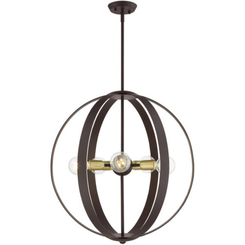 46416-07 5 Light Bronze Chandelier-Lighting LumensChandeliers