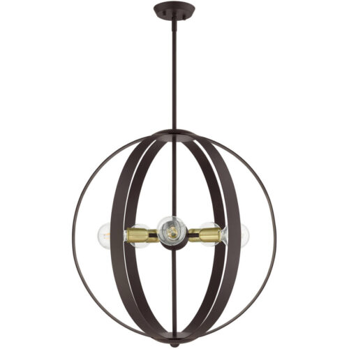 46416-07 5 Light Bronze Chandelier-Lighting LumensChandeliers