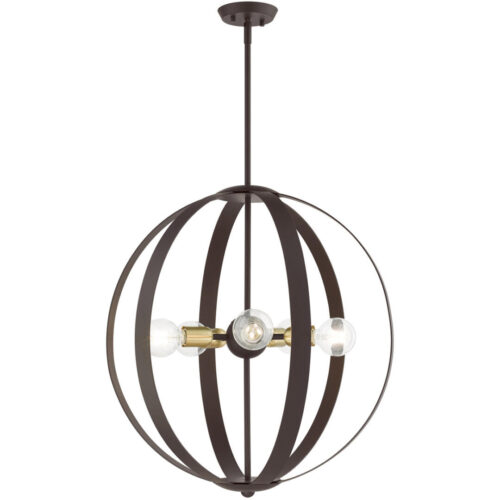 46416-07 5 Light Bronze Chandelier-Lighting LumensChandeliers