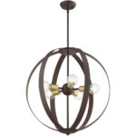 46416-07 5 Light Bronze Chandelier-Lighting LumensChandeliers