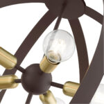 46416-07 5 Light Bronze Chandelier-Lighting LumensChandeliers