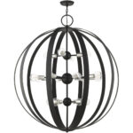 46418-04 16 Light Black Foyer Chandelier-Lighting LumensChandeliers