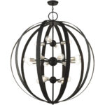 46418-04 16 Light Black Foyer Chandelier-Lighting LumensChandeliers