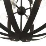 46418-04 16 Light Black Foyer Chandelier-Lighting LumensChandeliers