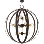 46418-07 16 Light Bronze Foyer Chandelier-Lighting LumensChandeliers