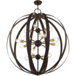 46418-07 16 Light Bronze Foyer Chandelier-Lighting LumensChandeliers