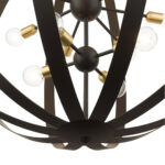 46418-07 16 Light Bronze Foyer Chandelier-Lighting LumensChandeliers