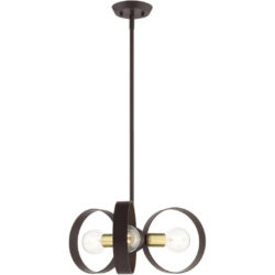 46423-07 3 Light Bronze Chandelier-Lighting LumensChandeliers