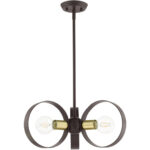 46423-07 3 Light Bronze Chandelier-Lighting LumensChandeliers