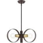 46423-07 3 Light Bronze Chandelier-Lighting LumensChandeliers