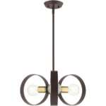 46423-07 3 Light Bronze Chandelier-Lighting LumensChandeliers