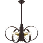 46425-07 6 Light Bronze Chandelier-Lighting LumensChandeliers