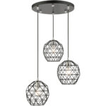 46593-04 3 Light Black Pendant-Lighting LumensPendant Lights