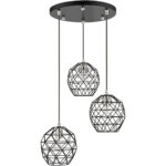 46593-04 3 Light Black Pendant-Lighting LumensPendant Lights