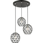 46593-04 3 Light Black Pendant-Lighting LumensPendant Lights