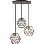 46593-07 3 Light Bronze Pendant-Lighting LumensPendant Lights