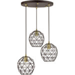 46593-07 3 Light Bronze Pendant-Lighting LumensPendant Lights