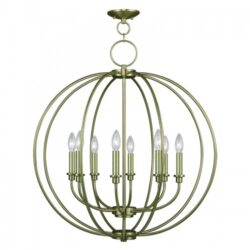 4668-01 8 Light Antique Brass Chandelier-Lighting LumensChandeliers