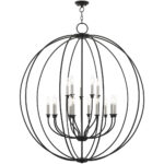 15 Light Black Chandelier with Steel base material-Lighting LumensChandeliers