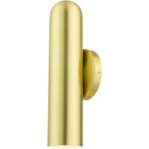 46750-12 1 Light Satin Brass  ADA Single Sconce-Lighting LumensWall Sconces