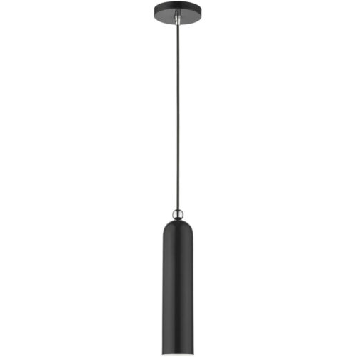 46751-68 1 Light Shiny Black Pendant-Lighting LumensPendant Lights