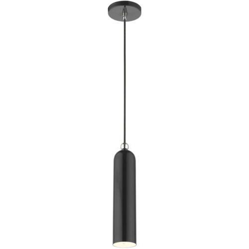 46751-68 1 Light Shiny Black Pendant-Lighting LumensPendant Lights