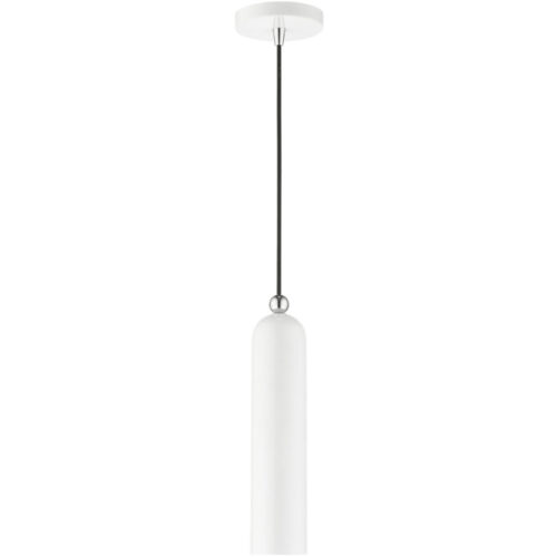 46751-69 1 Light Shiny White Pendant-Lighting LumensPendant Lights