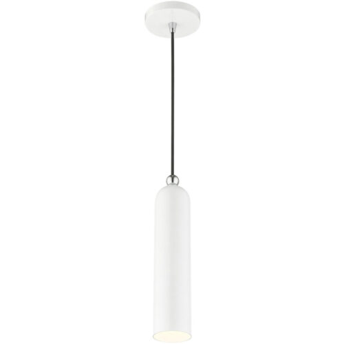 46751-69 1 Light Shiny White Pendant-Lighting LumensPendant Lights