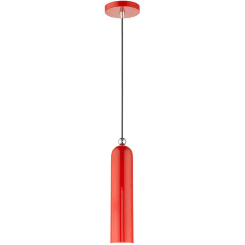 46751-72 1 Light Shiny Red Pendant-Lighting LumensPendant Lights