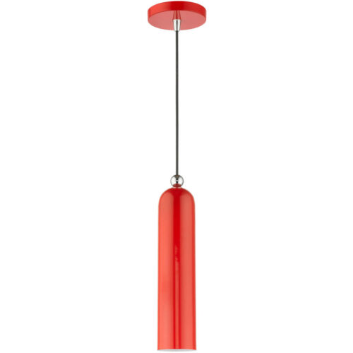 46751-72 1 Light Shiny Red Pendant-Lighting LumensPendant Lights