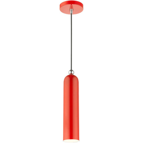 46751-72 1 Light Shiny Red Pendant-Lighting LumensPendant Lights