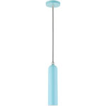 46751-74 1 Light Shiny Baby Blue Pendant-Lighting LumensPendant Lights