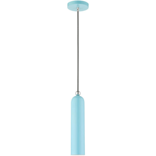 46751-74 1 Light Shiny Baby Blue Pendant-Lighting LumensPendant Lights