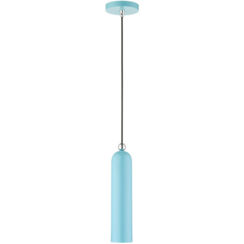 46751-74 1 Light Shiny Baby Blue Pendant-Lighting LumensPendant Lights