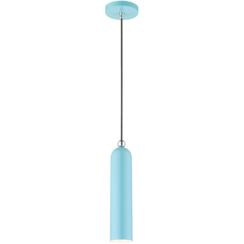 46751-74 1 Light Shiny Baby Blue Pendant-Lighting LumensPendant Lights