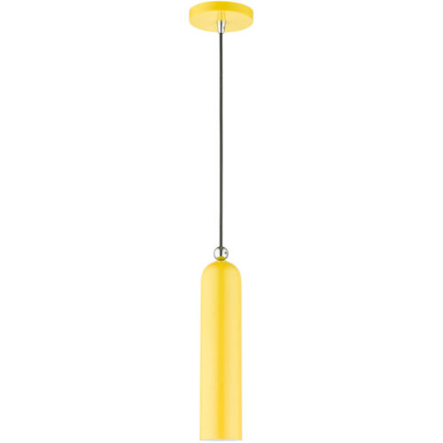 46751-82 1 Light Shiny Yellow Pendant-Lighting LumensPendant Lights