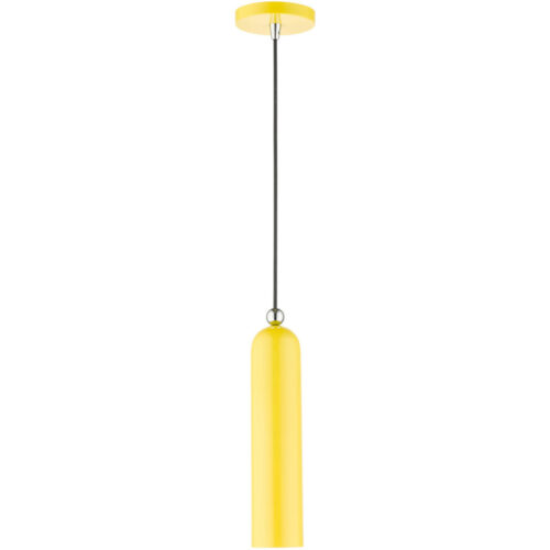 46751-82 1 Light Shiny Yellow Pendant-Lighting LumensPendant Lights