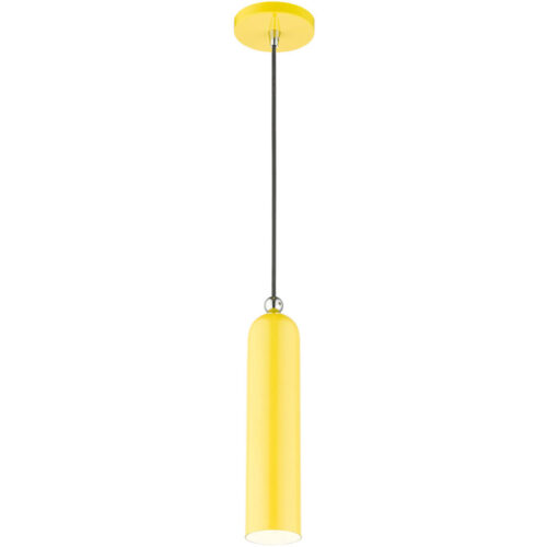 46751-82 1 Light Shiny Yellow Pendant-Lighting LumensPendant Lights